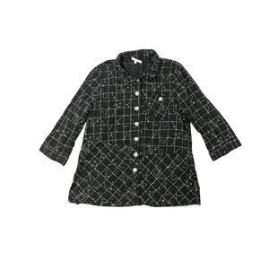 John Mark Black & White‎ Button Up Shirt w/ Pockets Small Oversized Avante Garde